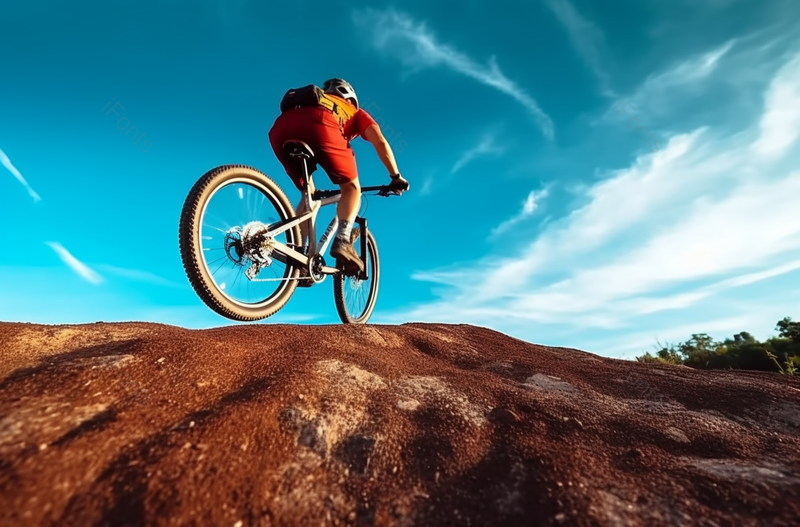 极限运动锻炼的在山上移动的自行车实拍照片,高清,摄影图,摄影图片,图片大全,摄影图免费下载